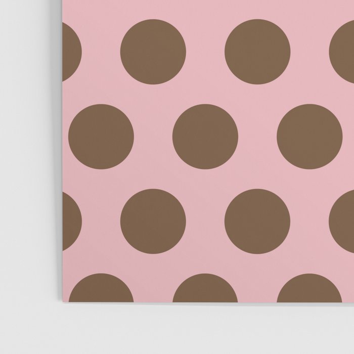 Pink and Brown Polka Dots 471 Kitch Poster Gallery Image 3