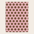 Pink and Brown Polka Dots 471 Kitch Poster Gallery Image 4