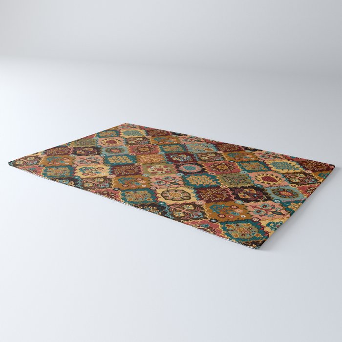 Oriental granny squares Rug Gallery Image 3