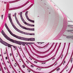 Large Scale Magenta Pink Modern Eclectic Playful Red Onion Slices in Watercolor Wall Tapestry Gallery Image 3
