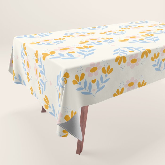 Sweet Love - Floral Pattern Tablecloth Gallery Image 1