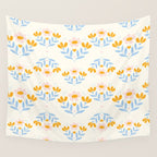 Sweet Love - Floral Pattern Wall Tapestry Gallery Image 4