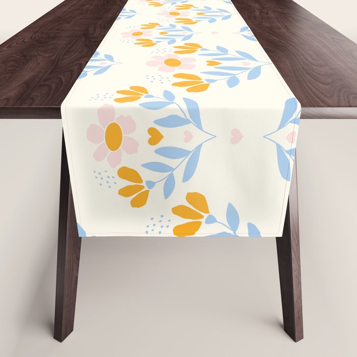 Sweet Love - Floral Pattern Table Runner Gallery Image 1