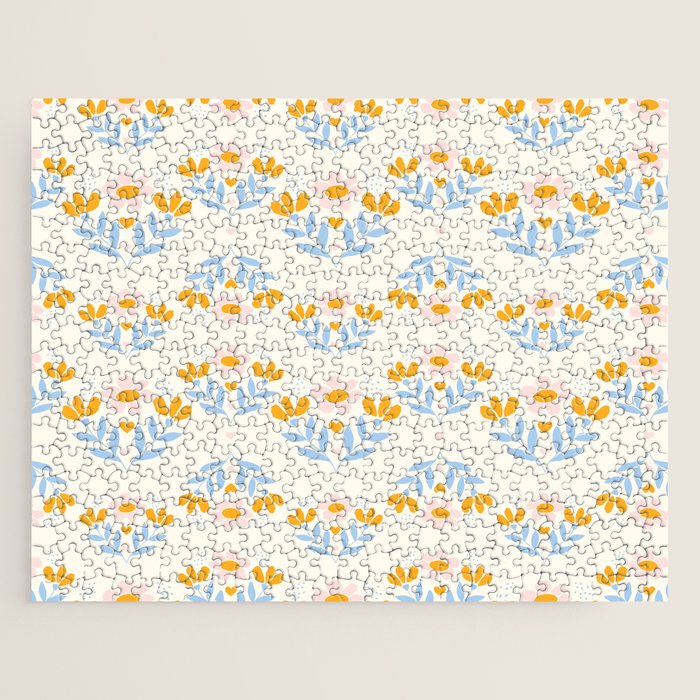 Sweet Love - Floral Pattern Jigsaw Puzzle Gallery Image 1