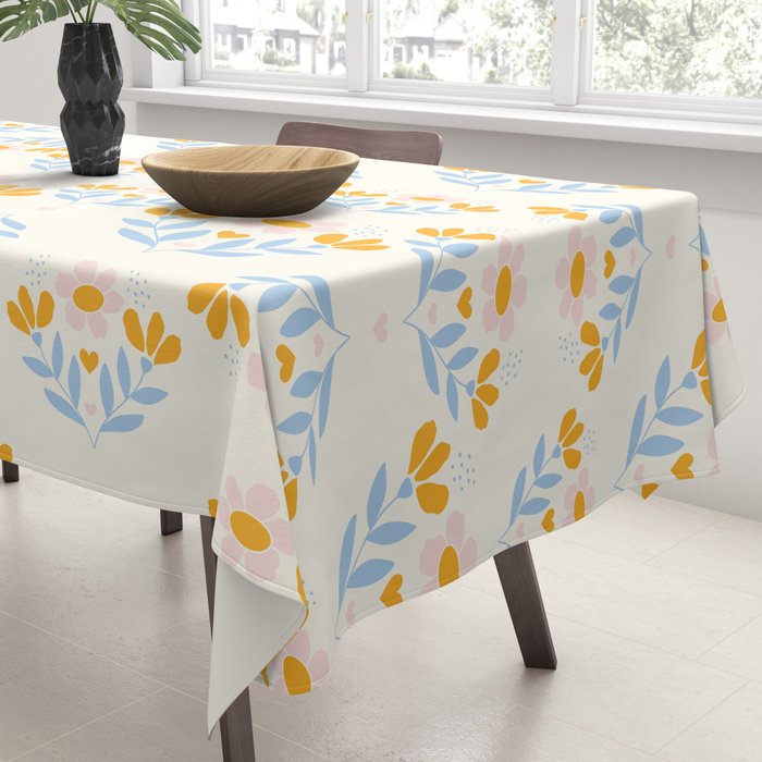 Sweet Love - Floral Pattern Tablecloth Gallery Image 3