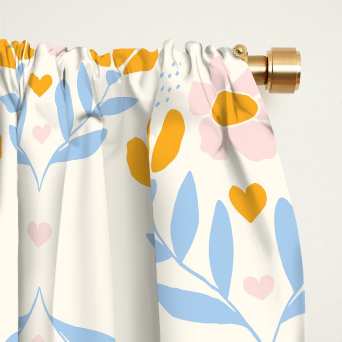 Sweet Love - Floral Pattern Window Curtain Gallery Image 2