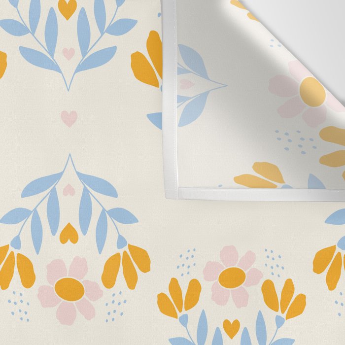 Sweet Love - Floral Pattern Wall Tapestry Gallery Image 3