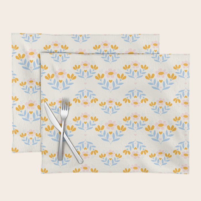 Sweet Love - Floral Pattern Placemat Gallery Image 1