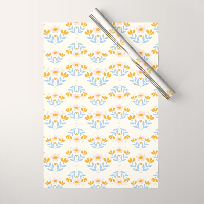 Sweet Love - Floral Pattern Wrapping Paper Gallery Image 1