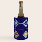 Talavera Mexican Tile - Navy & Bronze Palette Wine Chiller Gallery Image 1
