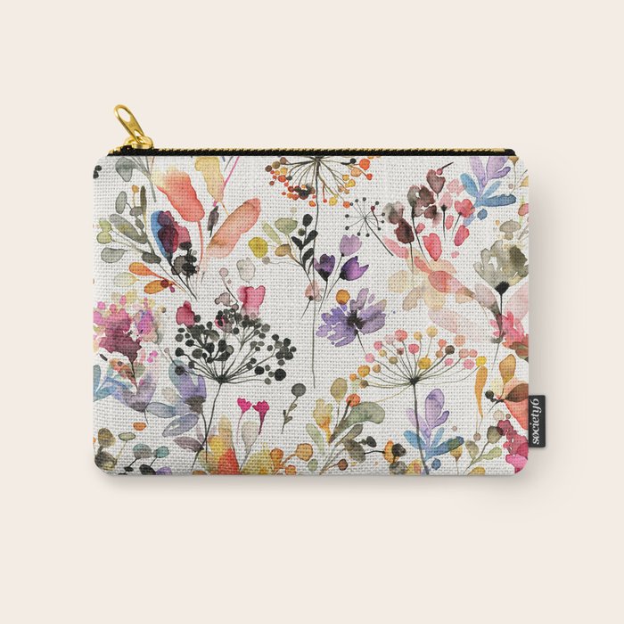 Watercolor Wild grasses watercolor Carry All Pouch Gallery Image 1