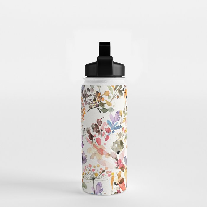 Watercolor Wild grasses watercolor Water Bottle Gallery Image 2