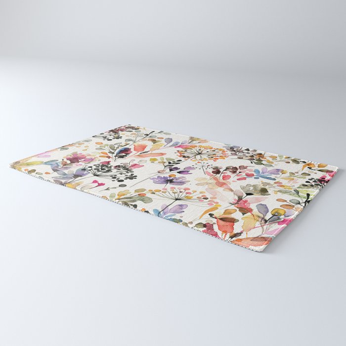 Watercolor Wild grasses watercolor Rug Gallery Image 3