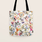 Watercolor Wild grasses watercolor Tote Bag Gallery Image 1