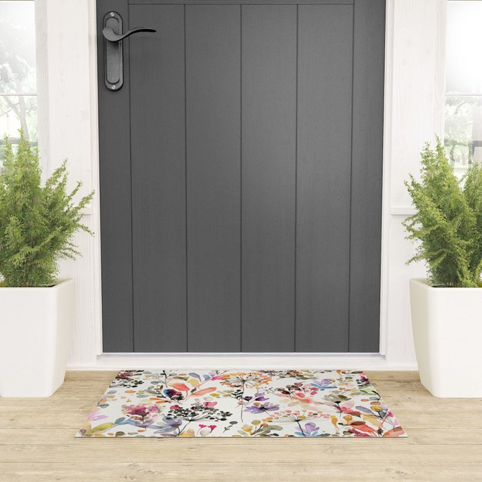 Watercolor Wild grasses watercolor Welcome Mat Gallery Image 3