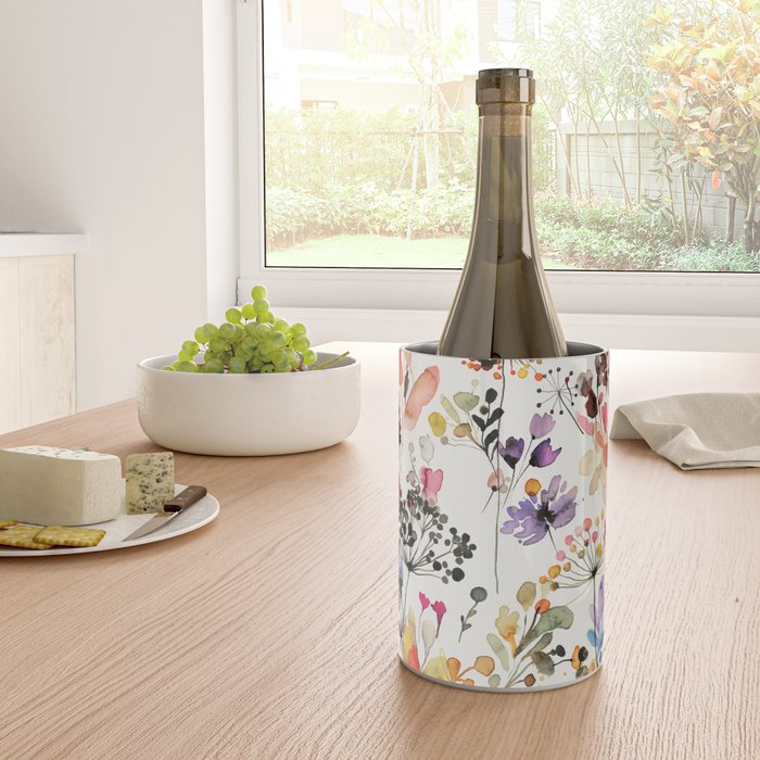 Watercolor Wild grasses watercolor Wine Chiller Gallery Image 4