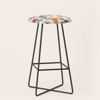 Watercolor Wild grasses watercolor Stool Gallery Image 1