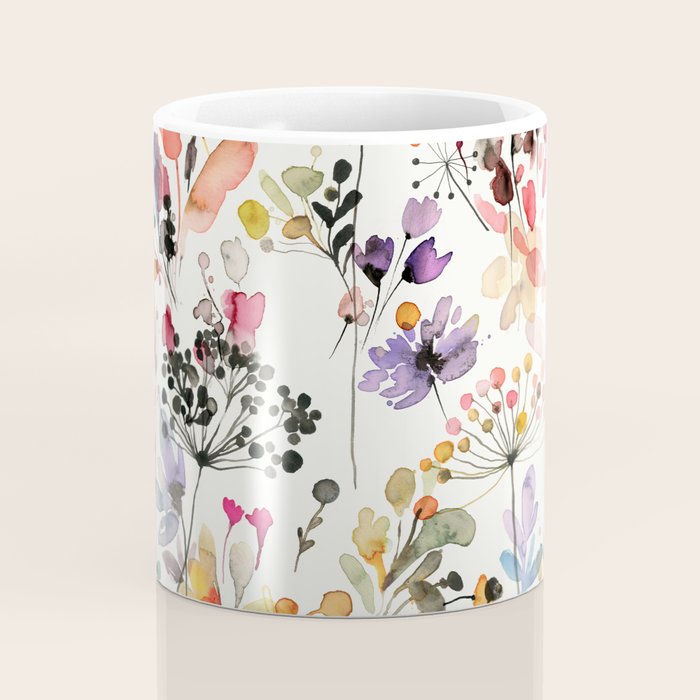 Watercolor Wild grasses watercolor Coffee Mug Gallery Image 4