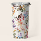 Watercolor Wild grasses watercolor Travel Mug Gallery Image 2