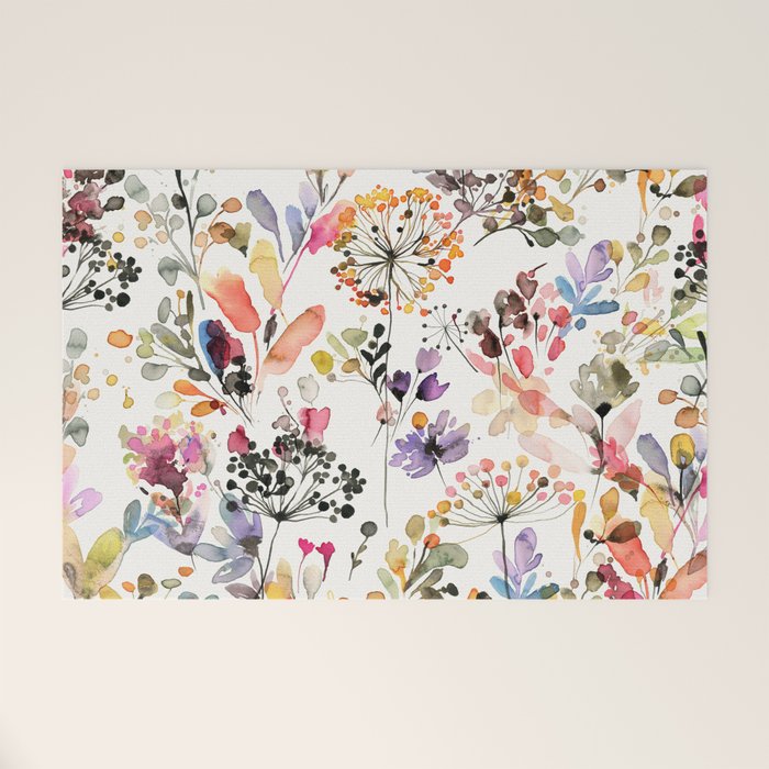 Watercolor Wild grasses watercolor Welcome Mat Gallery Image 1