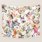 Watercolor Wild grasses watercolor Wall Tapestry Gallery Image 4