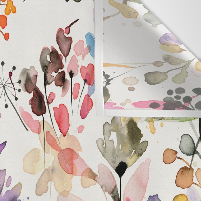 Watercolor Wild grasses watercolor Wall Tapestry Gallery Image 3