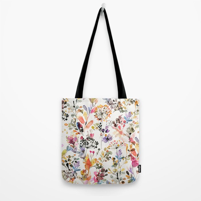 Watercolor Wild grasses watercolor Tote Bag Gallery Image 2