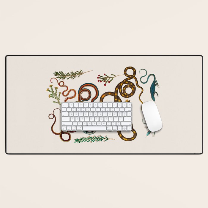 Albertus Seba Snakes And Lizards Desk Mat Gallery Image 1