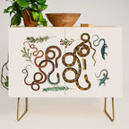 Albertus Seba Snakes And Lizards Credenza Gallery Image 1