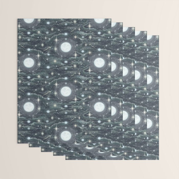 The Moon and Stars Wrapping Paper Gallery Image 3