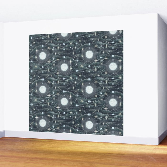 The Moon and Stars Wall Mural Gallery Image 2