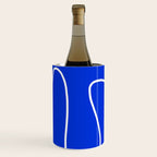 Blue Abstract Wave Wine Chiller Gallery Image 2