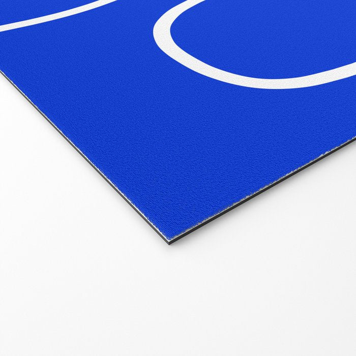 Blue Abstract Wave Welcome Mat Gallery Image 2