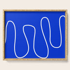 Blue Abstract Wave Serving Tray Gallery Image 1