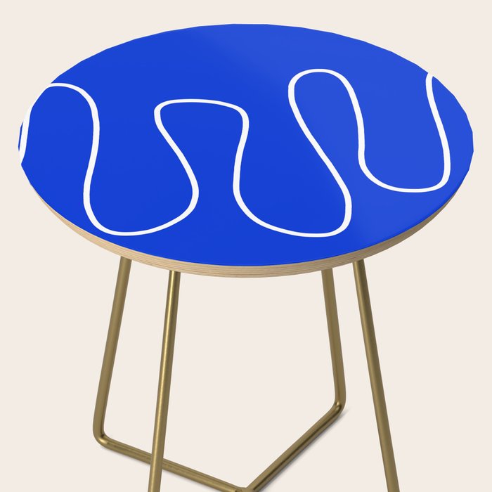 Blue Abstract Wave Side Table Gallery Image 2