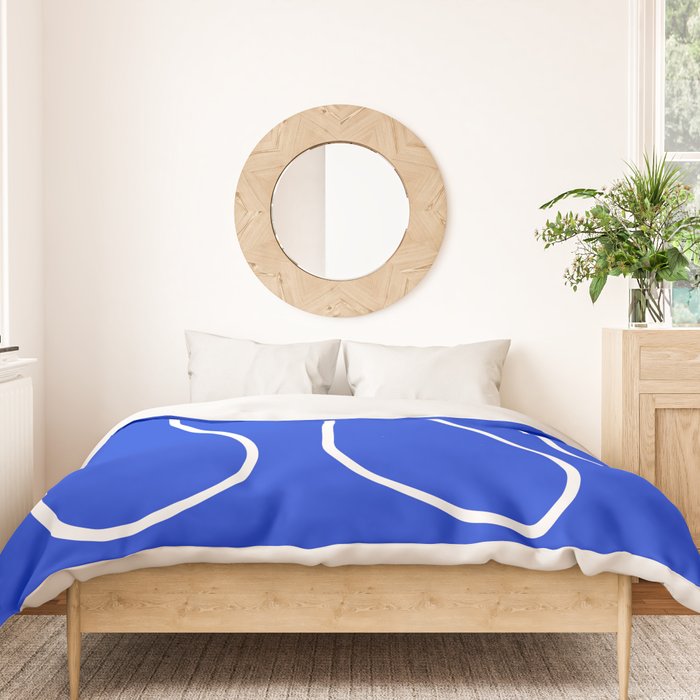 Blue Abstract Wave Duvet Cover Gallery Image 3