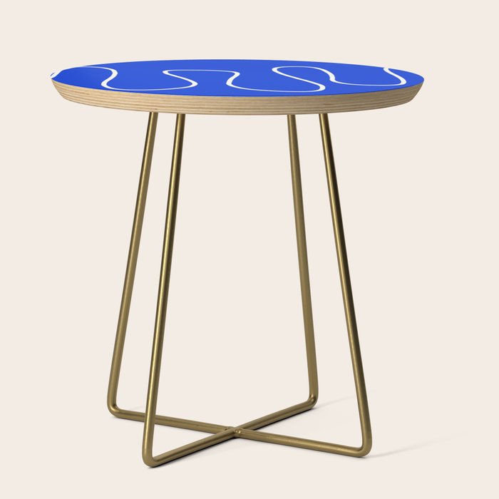 Blue Abstract Wave Side Table Gallery Image 1