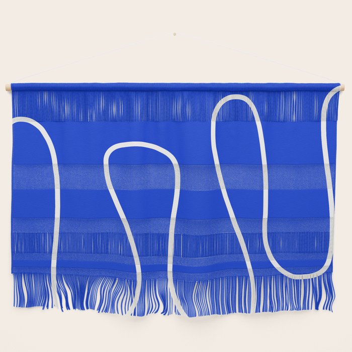 Blue Abstract Wave Wall Hanging Gallery Image 1