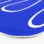 Blue Abstract Wave Bath Mat Gallery Image 3
