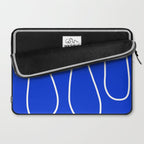 Blue Abstract Wave Laptop Sleeve Gallery Image 2