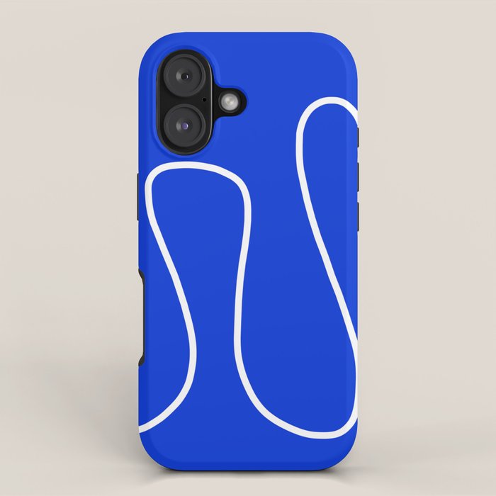 Blue Abstract Wave iPhone Case Gallery Image 1