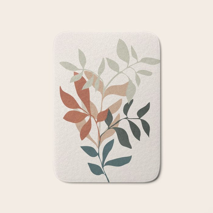 Soft Leaves Bath Mat Gallery Image 1