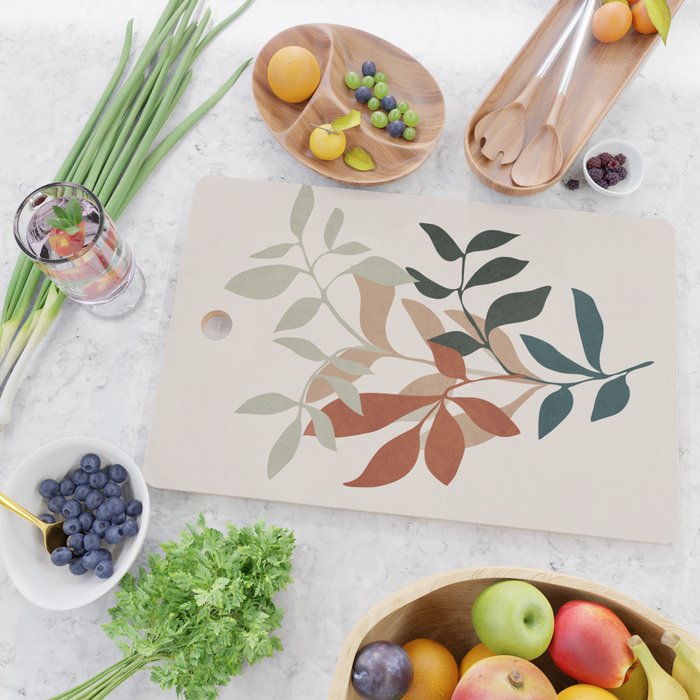 Soft Leaves Cutting Board Gallery Image 2
