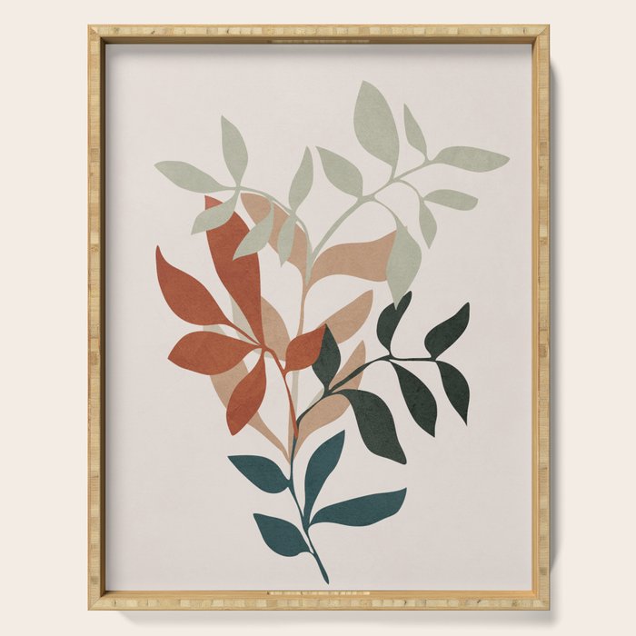 Soft Leaves Serving Tray Gallery Image 1