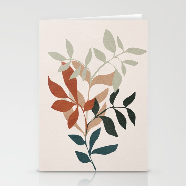 Soft Leaves Stationery Card Gallery Image 2
