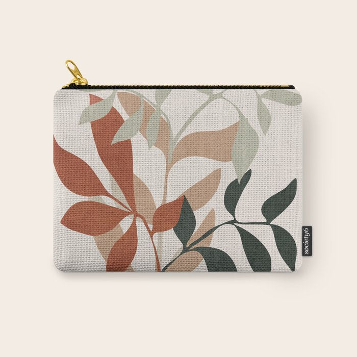 Soft Leaves Carry All Pouch Gallery Image 1
