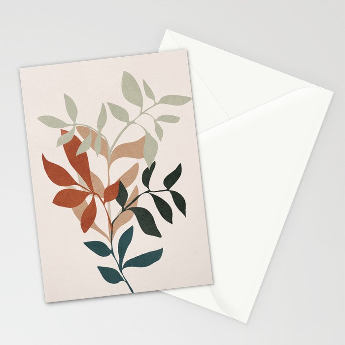 Soft Leaves Stationery Card Gallery Image 2