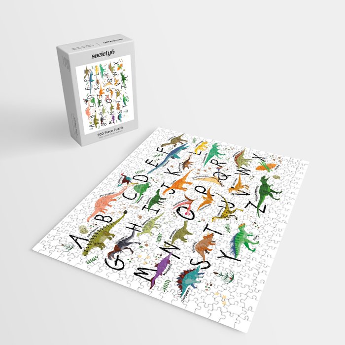 Colorful dinosaur alphabet Jigsaw Puzzle Gallery Image 2