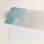 Couple on the Pastel Shore - Aerial Coastal Print Wrapping Paper Gallery Image 2