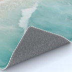 Couple on the Pastel Shore - Aerial Coastal Print Rug Gallery Image 4